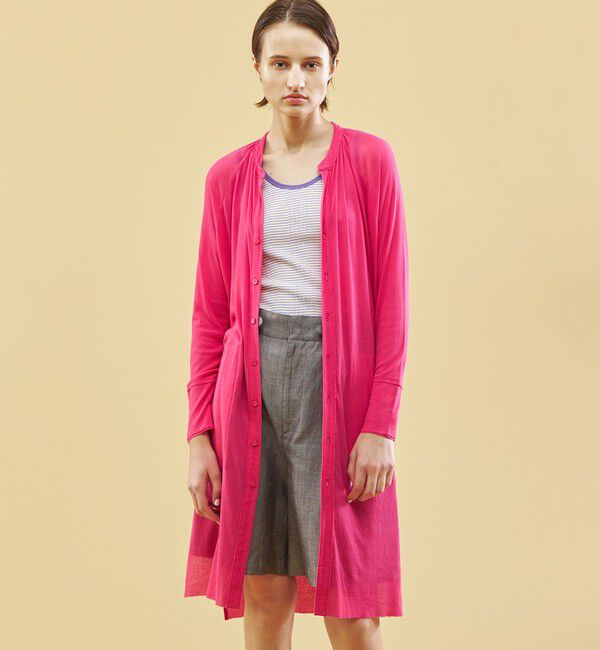 GALERIE VIE「ガーゼフライスジャージー ロングカーディガン」|カーディガン|