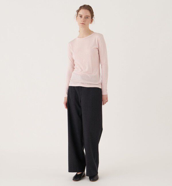 GALERIE VIE「コットンカシミヤ クルーネックプルオーバー」|Tシャツ・カットソー|