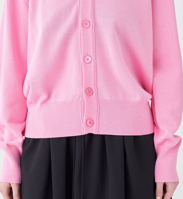 MACPHEE「ドライコットン Vネックカーディガン」|カーディガン|