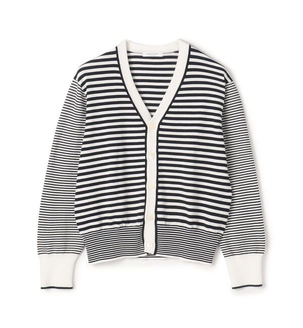 MACPHEE「ドライコットン Vネックカーディガン」|カーディガン|62 ライトブルー系