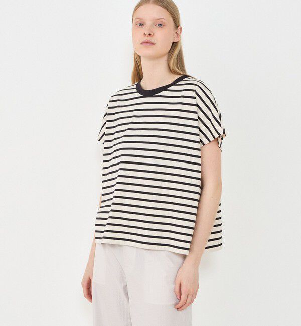 GALERIE VIE「ファインコットン ワイドクルーネックプルオーバー」|Tシャツ・カットソー|