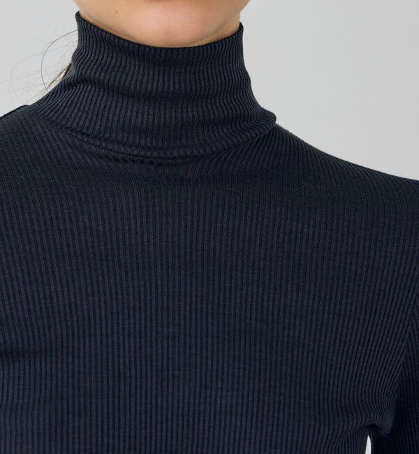 DES PRES「シルクコットンリブ ハイネックプルオーバー」|Tシャツ・カットソー|