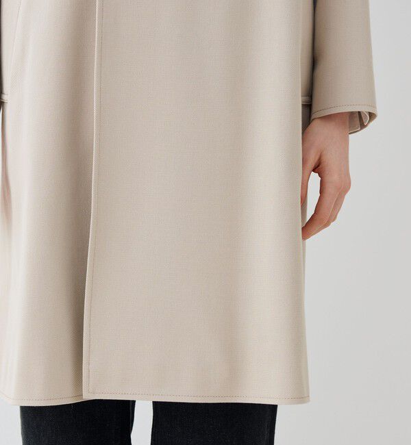 GALERIE VIE「コットンウールギャバジン ロングマリンコート」|ステンカラーコート|