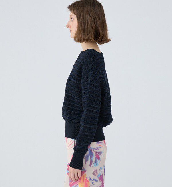 MACPHEE「ギマコットン キーネックプルオーバー」|ニット・セーター|