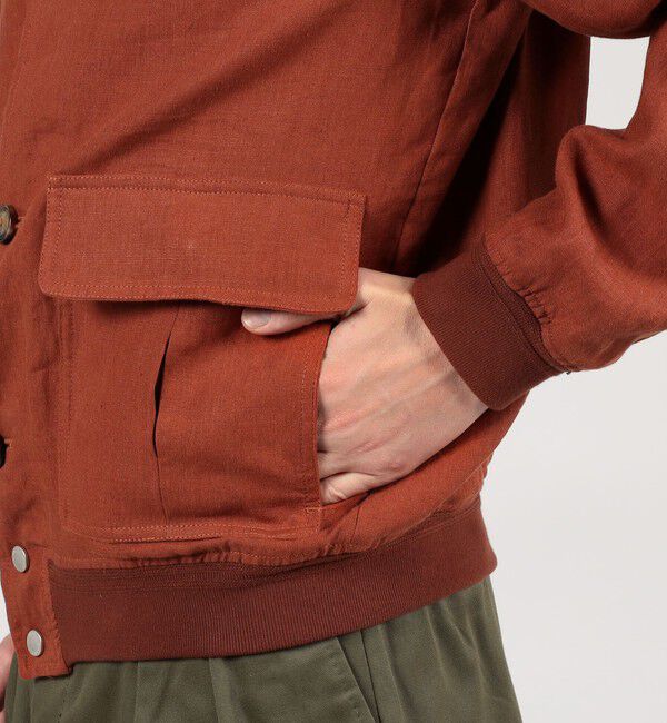 TOMORROWLAND MENS「【別注】VALSTAR リネン ドライビングブルゾン Valstarino」|ブルゾン・スタジャン|