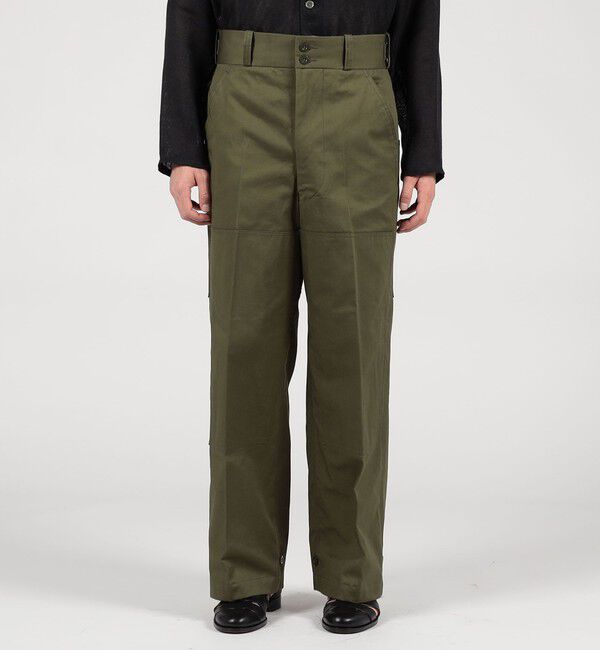 TOMORROWLAND BUYING WEAR「TANGENT 70`s Dutch Army コットン ワイドパンツ」|カーゴ|