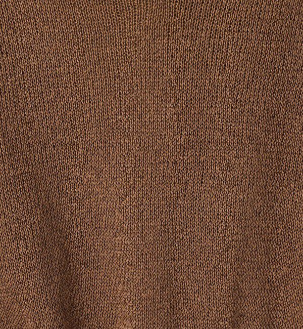 DES PRES「コットンシルクペーパーツイスト Vネックプルオーバー」|ニット・セーター|