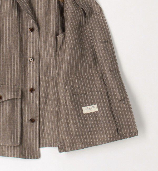 TOMORROWLAND MENS「リネン ダブルポケット シャツジャケット SOLBIATI」|ブルゾン・スタジャン|