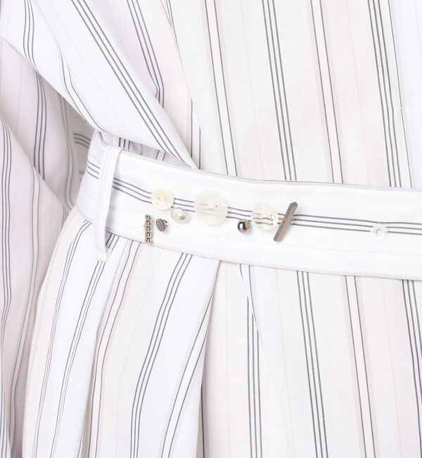 DES PRES「コンパクトプレーンコットン シャツワンピース」|ワンピース|