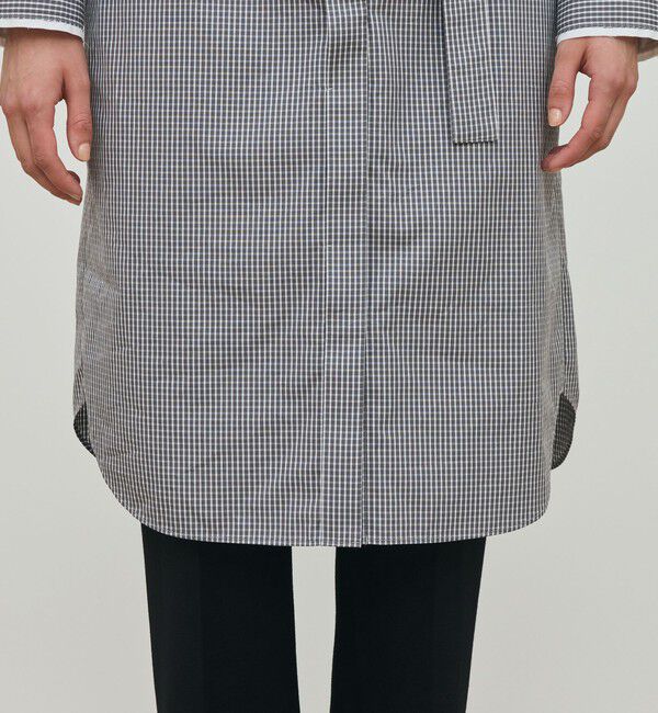 DES PRES「コンパクトプレーンコットン シャツワンピース」|ワンピース|