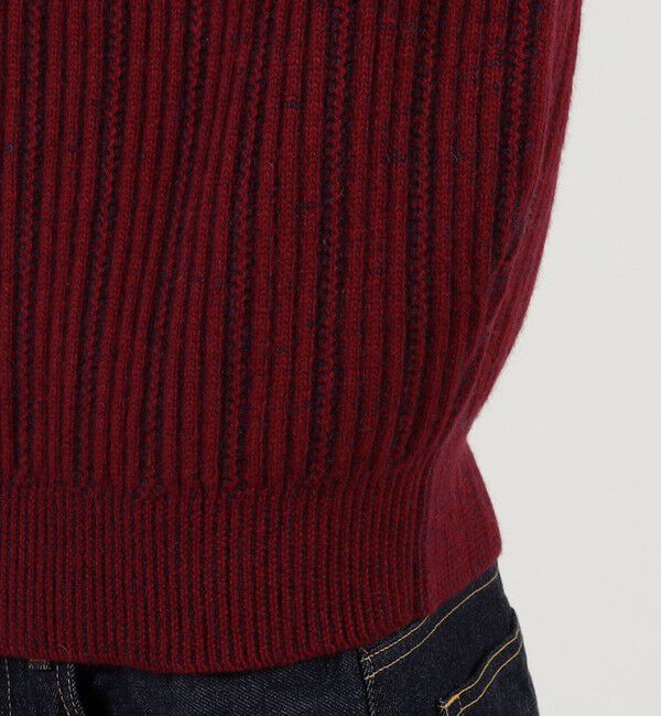 TOMORROWLAND MENS「ウールカシミヤシルク リブクルーネックプルオーバーニット」|ニット・セーター|