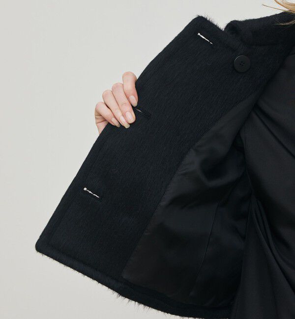 DES PRES「スーリーアルパカブラックシャギー ショートジャケット」|その他|