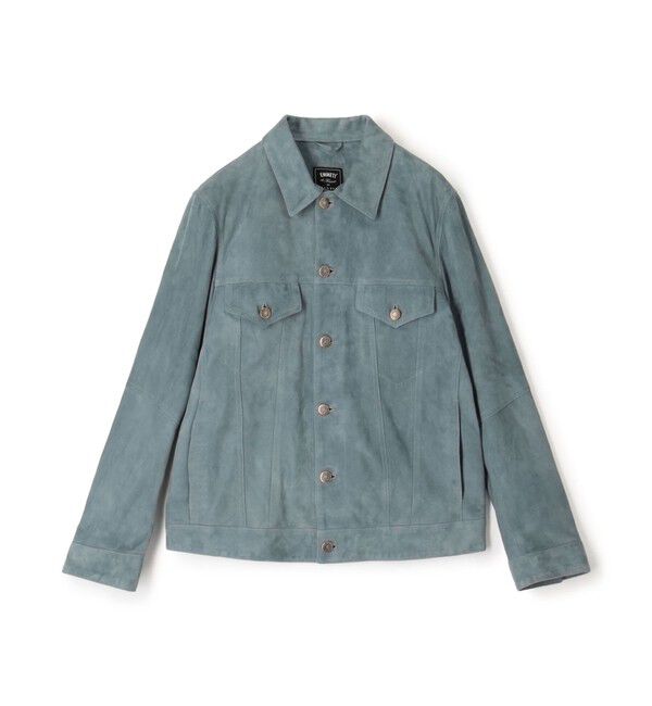 TOMORROWLAND MENS「【別注】EMMETI ラムスエード トラッカージャケット」|ブルゾン・スタジャン|63 ライトブルー