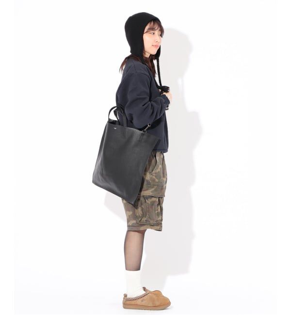  「【blancle/ ブランクレ】S.LEATHER FLAT TOTE」|トートバッグ|