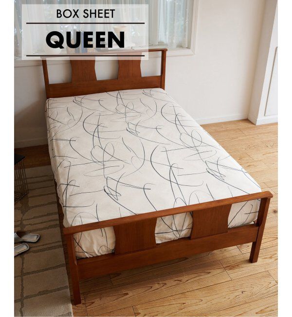 journal standard Furniture「WEATHER LINES BOX SHEET Q　ボックスシーツ クィーン」|その他|ナチュラル