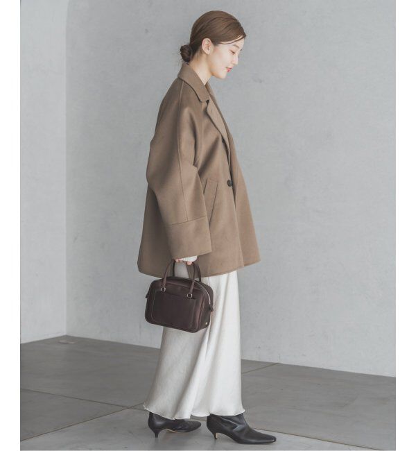 IENA「《追加9》ダブルサテンスカート」|スカート|