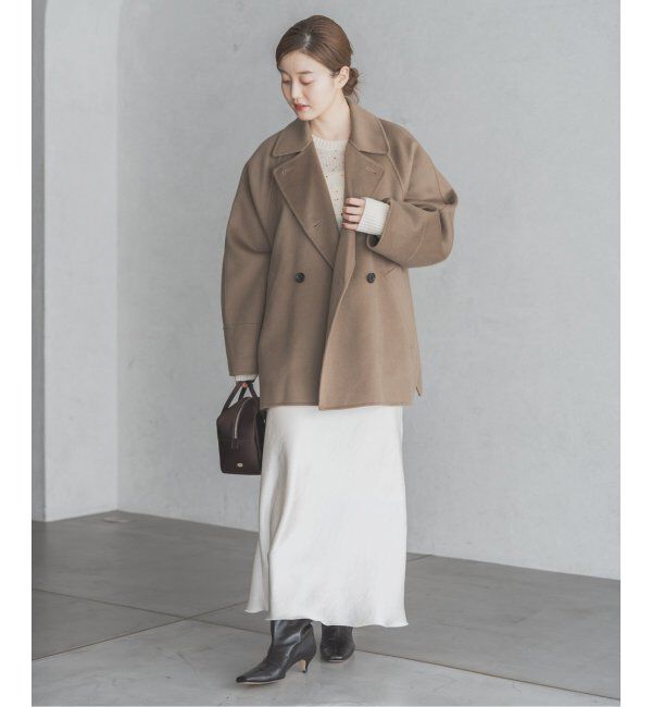 IENA「《追加9》ダブルサテンスカート」|スカート|