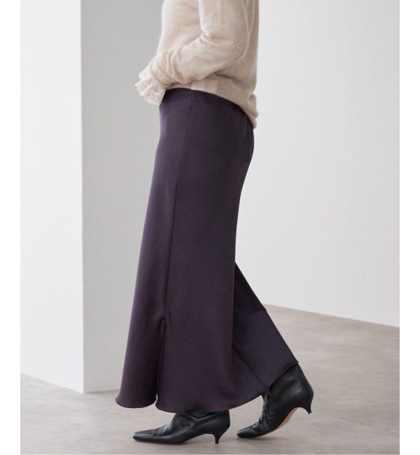 IENA「《追加9》ダブルサテンスカート」|スカート|