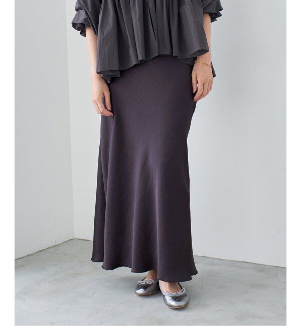 IENA「《追加9》ダブルサテンスカート」|スカート|
