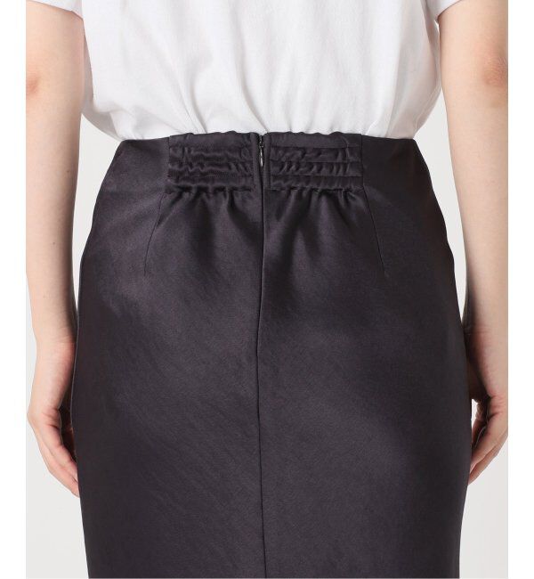 IENA「《追加9》ダブルサテンスカート」|スカート|