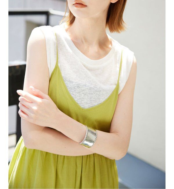 SLOBE IENA「《追加》スラブ天竺ノースリーブTEE」|Tシャツ・カットソー|