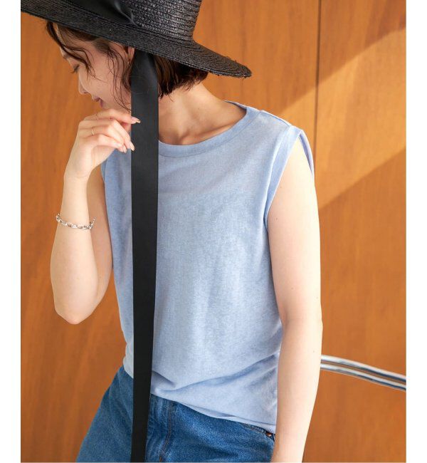 SLOBE IENA「《追加》スラブ天竺ノースリーブTEE」|Tシャツ・カットソー|