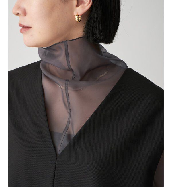 VERMEIL par iena「オーガンジーハイネックブラウス」|シャツ・ブラウス|