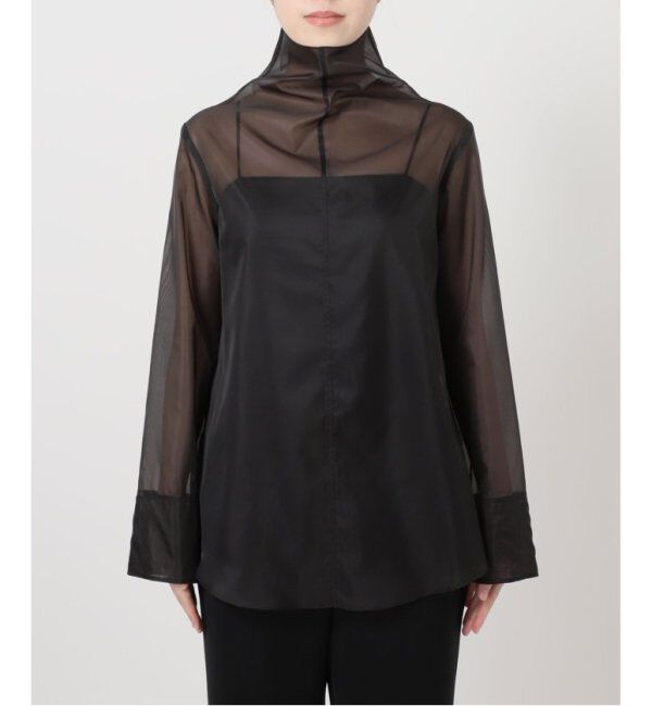 VERMEIL par iena「オーガンジーハイネックブラウス」|シャツ・ブラウス|