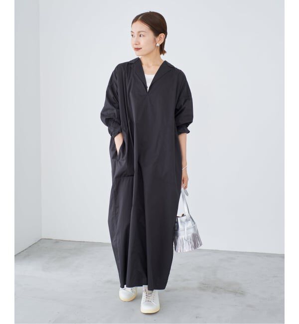 IENA「《WEB限定/追加》ハイカウントツイルシャツワンピース」|ワンピース|