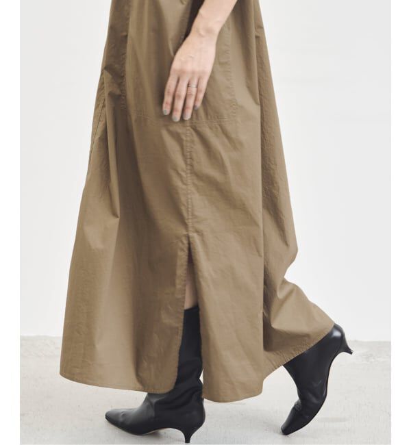 IENA「《WEB限定/追加》ハイカウントツイルシャツワンピース」|ワンピース|