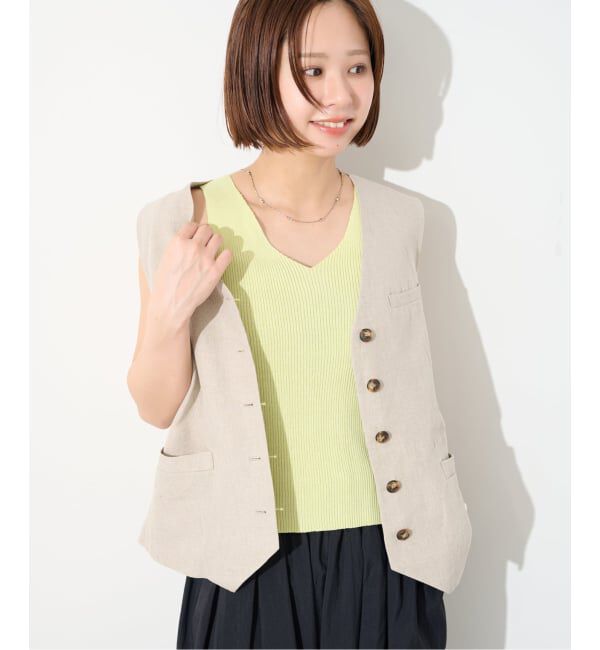 SLOBE IENA「《予約》リブニットタンク」|タンクトップ|