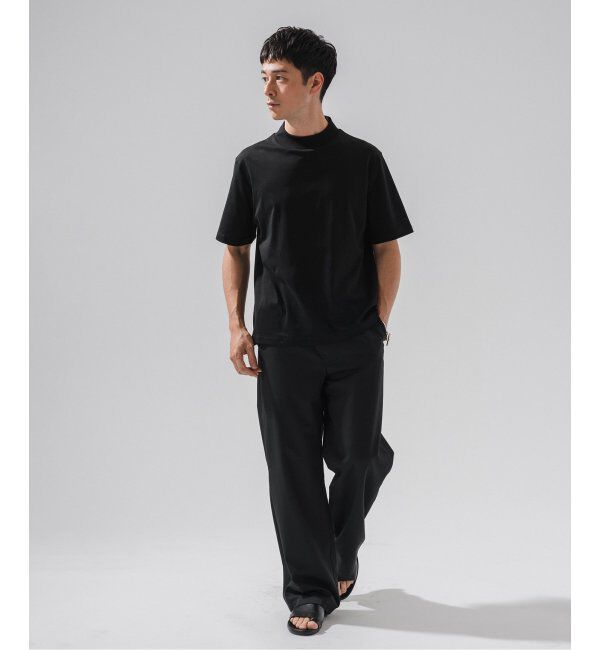 EDIFICE「nomiamo (ノミアモ) 別注 スヴィンコットン モックネック ワイドTシャツ」|Tシャツ・カットソー|