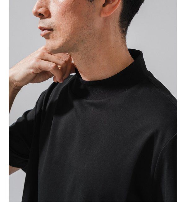 EDIFICE「nomiamo (ノミアモ) 別注 スヴィンコットン モックネック ワイドTシャツ」|Tシャツ・カットソー|