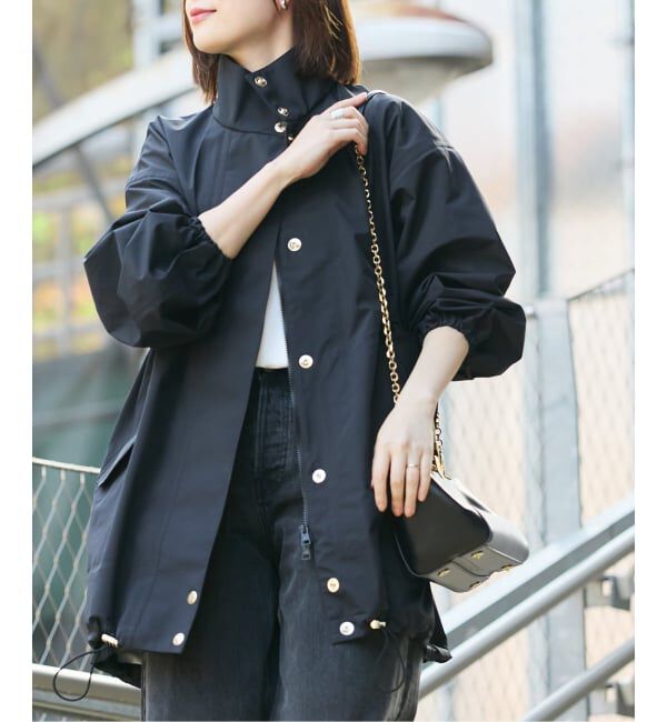 journal standard L'essage「《別注》【MACKINTOSH】RAINTEC SKYE STAND COLLAR MID：コート」|その他|ブラック