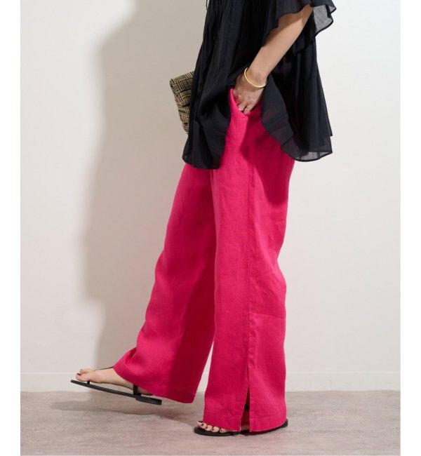 JOURNAL STANDARD relume「《WEB限定追加3》麻スリットイージーパンツ」|その他|