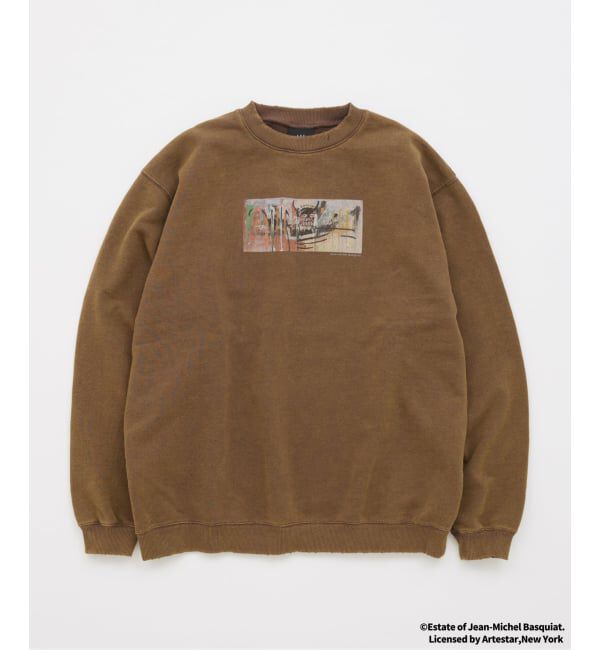 JOURNAL STANDARD「Jean-Michel Basquiat / ジャン＝ミシェル・バスキア プリント スウェット」|スウェット・ジャージ|ブラウン