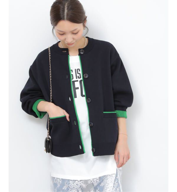 JOURNAL STANDARD relume「《WEB限定追加2》ダブルニットコントラストカーディガン」|カーディガン|