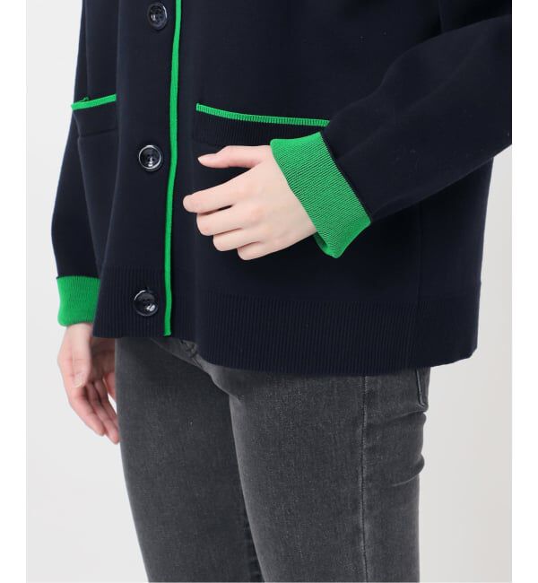 JOURNAL STANDARD relume「《WEB限定追加2》ダブルニットコントラストカーディガン」|カーディガン|