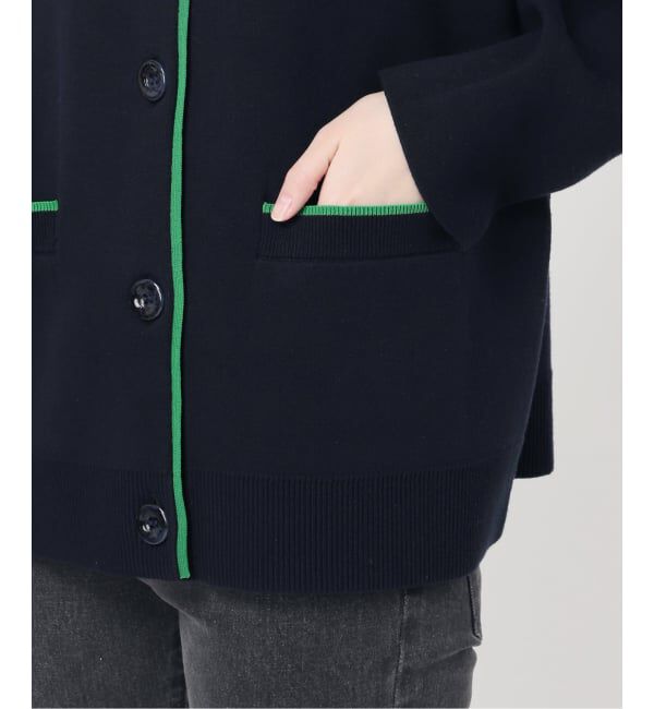 JOURNAL STANDARD relume「《WEB限定追加2》ダブルニットコントラストカーディガン」|カーディガン|