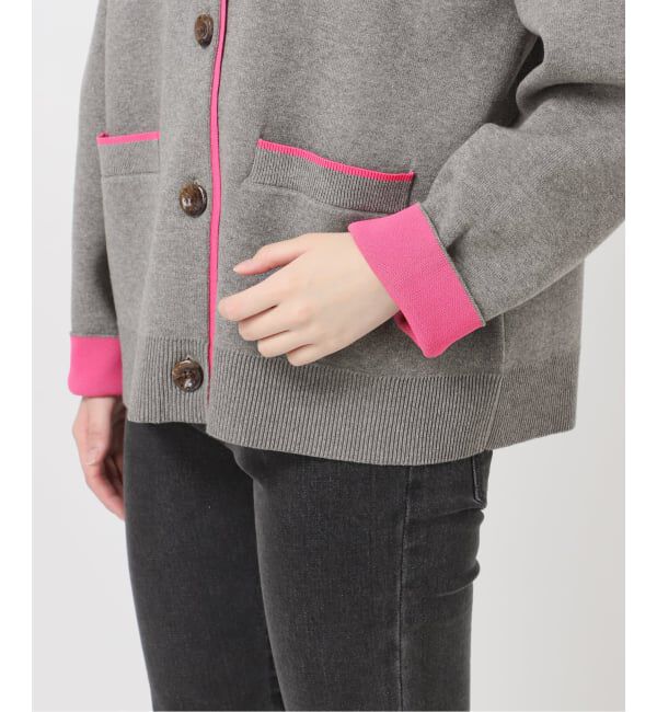 JOURNAL STANDARD relume「《WEB限定追加2》ダブルニットコントラストカーディガン」|カーディガン|