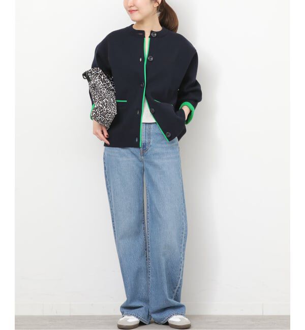 JOURNAL STANDARD relume「《WEB限定追加2》ダブルニットコントラストカーディガン」|カーディガン|