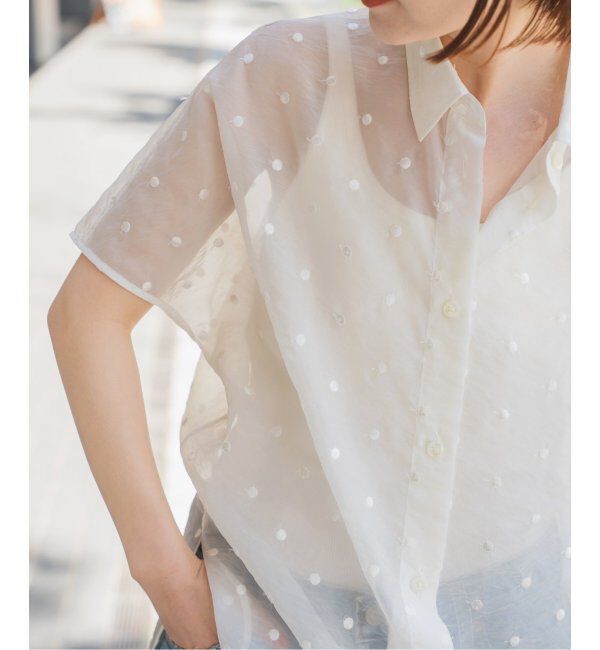Spick and Span「シアードットサークルシャツ」|シャツ・ブラウス|