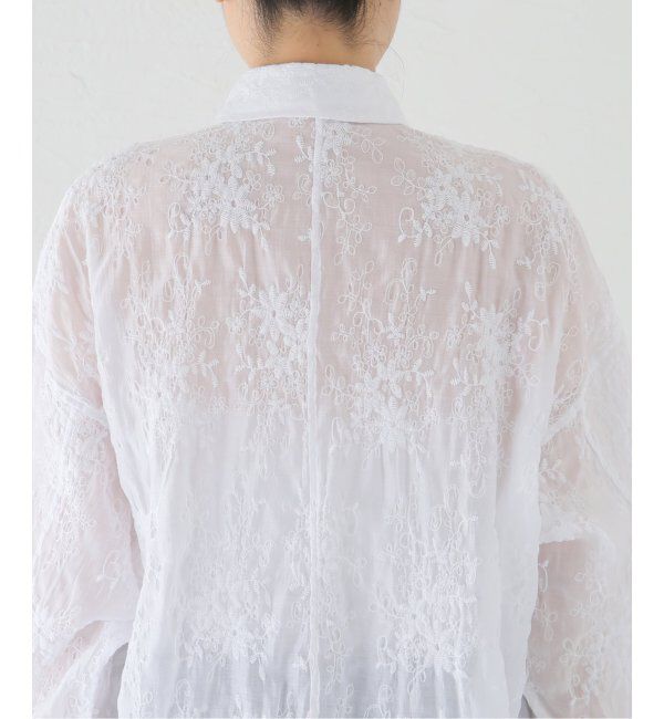 Spick and Span「シアーエンブロイダリーシャツ」|シャツ・ブラウス|