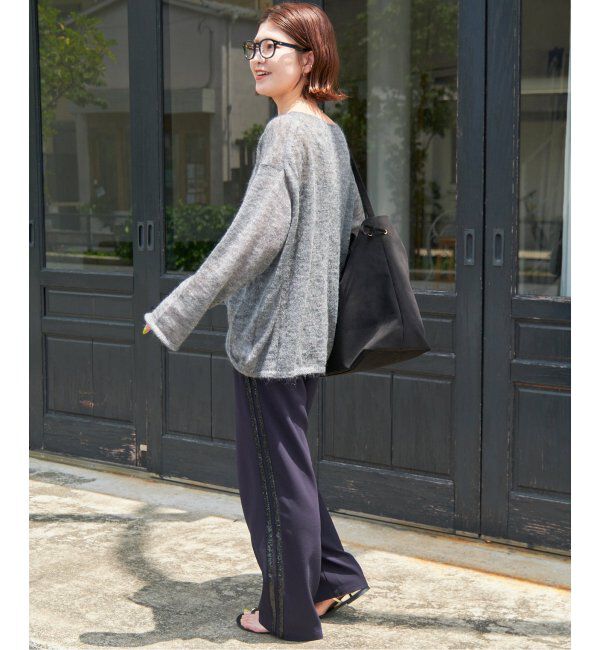 Spick and Span「《WEB限定カラー有り / 追加》ルーズモヘヤMIXボートネックニット」|ニット・セーター|