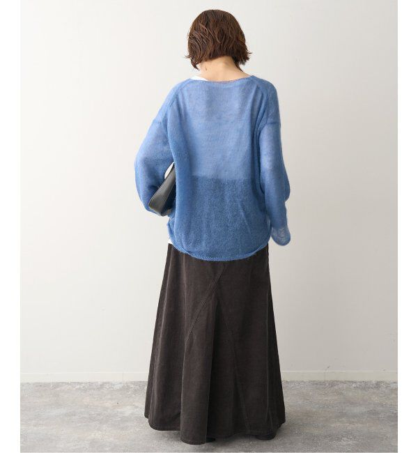 Spick and Span「《WEB限定カラー有り / 追加》ルーズモヘヤMIXボートネックニット」|ニット・セーター|