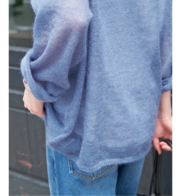 Spick and Span「《WEB限定カラー有り / 追加》ルーズモヘヤMIXボートネックニット」|ニット・セーター|