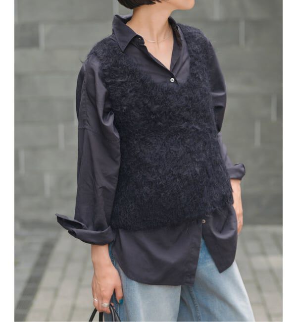 Spick and Span「《追加》ガーメントダイカシュクールシャツ」|シャツ・ブラウス|