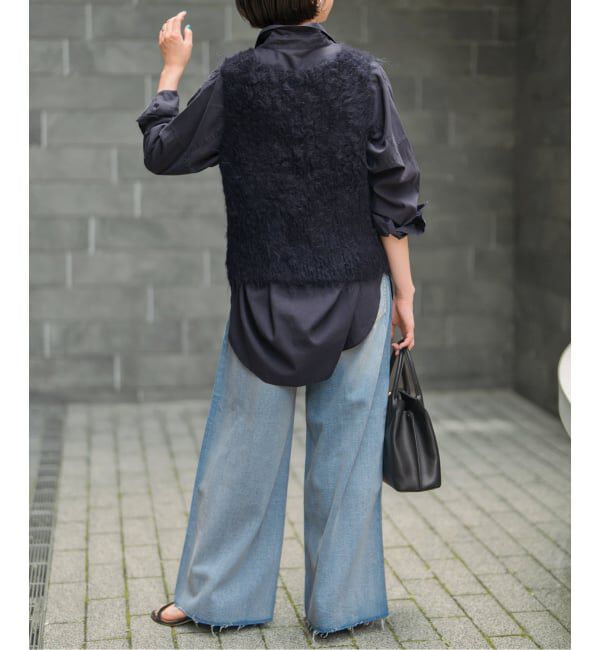 Spick and Span「《追加》ガーメントダイカシュクールシャツ」|シャツ・ブラウス|