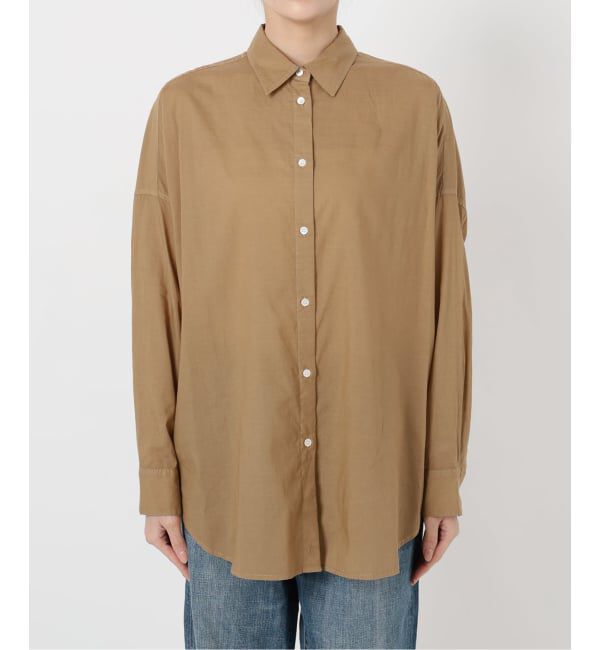 Spick and Span「《追加》ガーメントダイカシュクールシャツ」|シャツ・ブラウス|