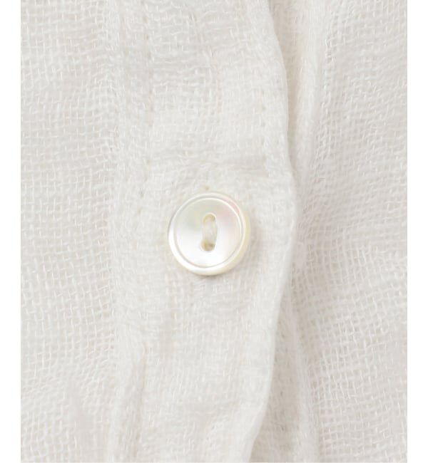 FRAMeWORK「≪追加≫LINENクレープヘンリーネックブラウス 3」|シャツ・ブラウス|